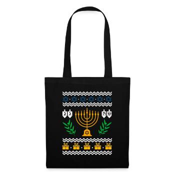 Hanukkah Ugly Shirt Hanukkah Jewish Festival Gift - Tote Bag - black - Front