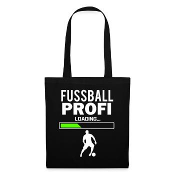 Fussball Fußball - Stoffbeutel - Schwarz - Vorne