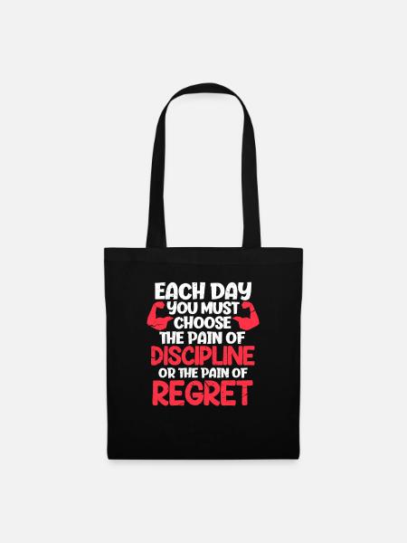 Fitness gym bodybuilding workout gym - Tote Bag - black