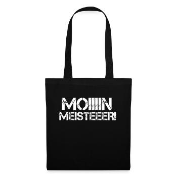 moin meister - Stoffbeutel - Schwarz - Vorne