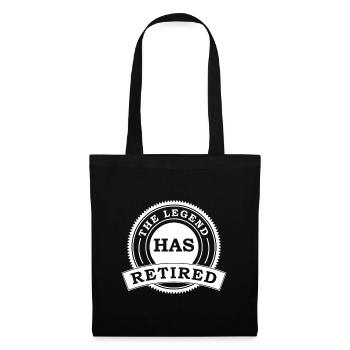 The Legend Has Retired Retire Retirees Retirement - Tote Bag - black - Front