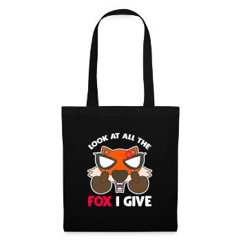 Fuchs Comic Füchse Kostüm Cosplay Geschenk - Stoffbeutel - Schwarz - Vorne