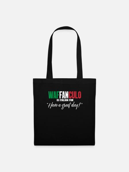 Italians Italy Italian Italia gift - Tote Bag - black