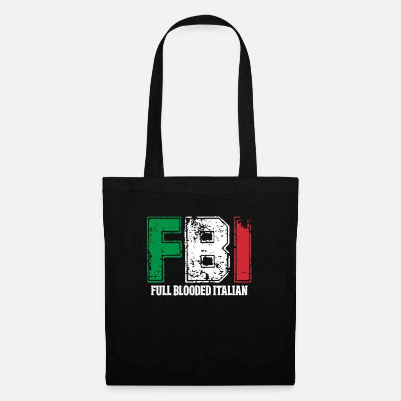 italien - Sac en tissu - noir