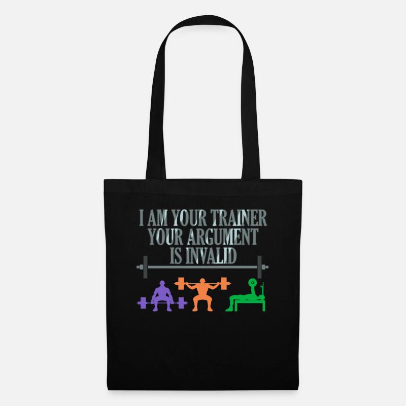 Fitness personal trainer workout trainer training - Tote Bag - black