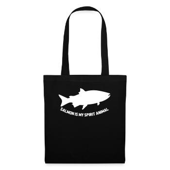 Le saumon est mon esprit Animal Fisherman Salmon Fisherman - Sac en tissu - noir - Devant
