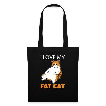Big cat cat lover - Tote Bag - black - Front