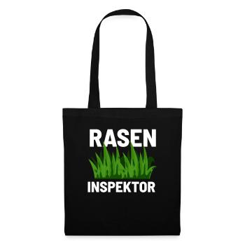 Raseninspektor Rasenmähen - Stoffbeutel - Schwarz - Vorne