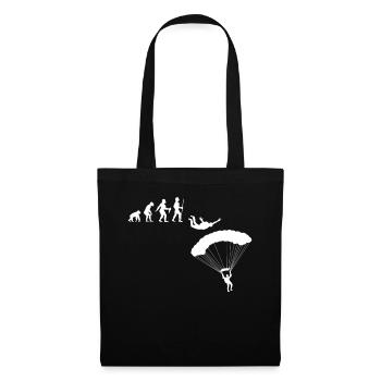 Skydiving skydiving parachute - Tote Bag - black - Front