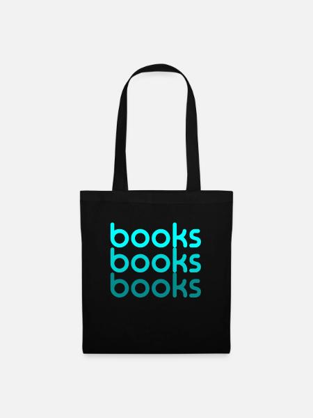 Bücher, die ich liebe, Bücher zu lesen - Stoffbeutel - Schwarz