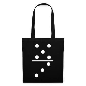 Domino funny domino - Tote Bag - black - Front