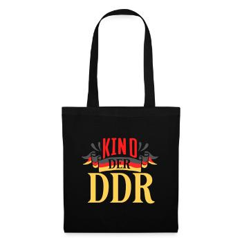 Kind der DDR Ostdeutschland - Stoffbeutel - Schwarz - Vorne