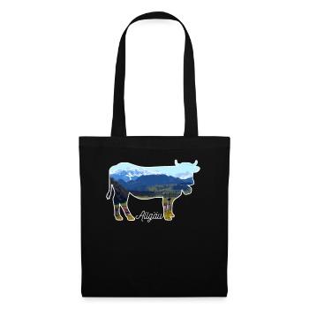 Alpes d'Allgäu Bavière - Sac en tissu - noir - Devant