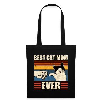 Best Cat Mom Ever Best Cat Mom Kitten - Tote Bag - black - Front