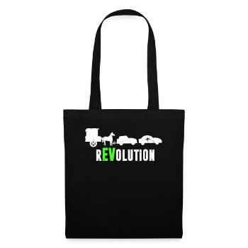 Drôle de voiture électrique rEVolution mobilité électrique - Sac en tissu - noir - Devant