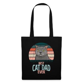 Best Cat Dad Ever Best Cat Dad Dad Kitten - Tote Bag - black - Front