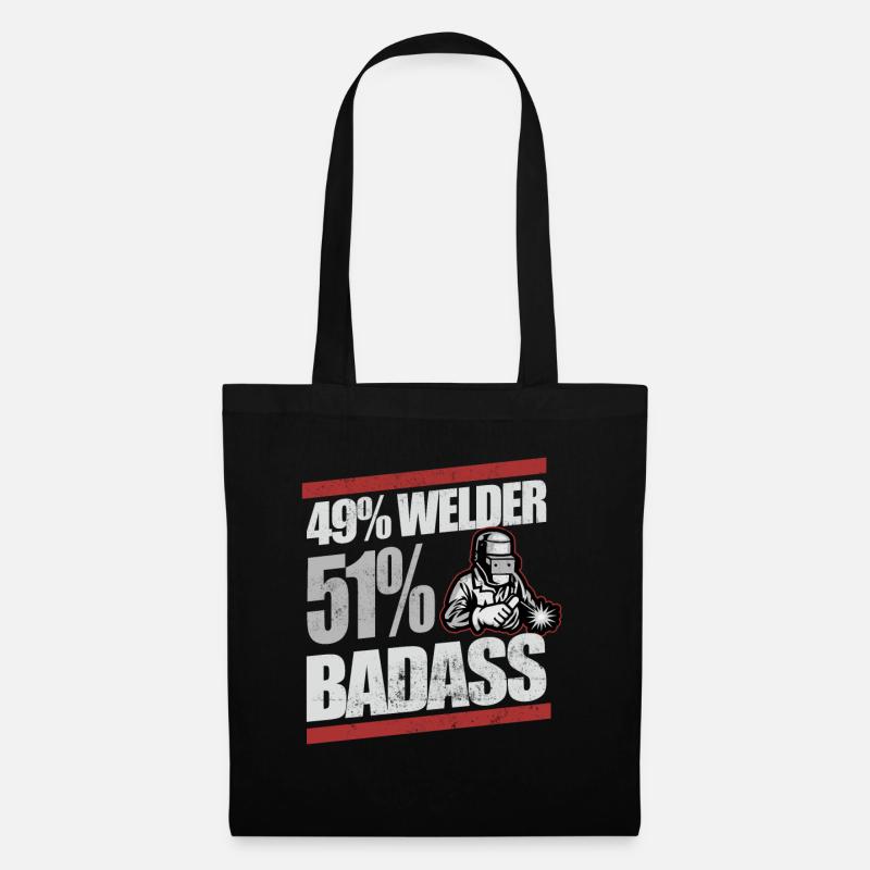 Construction de soudeur Badass - Sac en tissu - noir