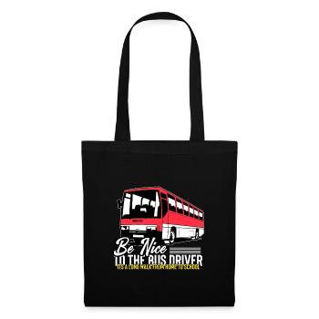 conducteur de bus - Sac en tissu - noir - Devant