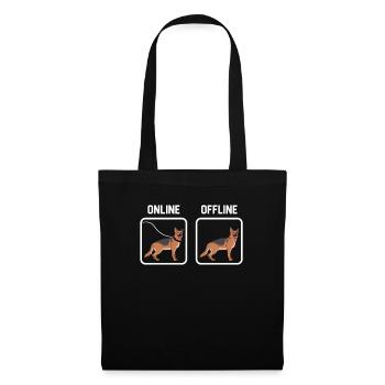 German Shepherd - Tote Bag - black - Front