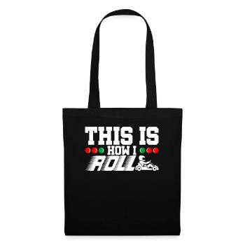 Go Kart Racing Kart Driver Gokart Kart Track Gift - Sac en tissu - noir - Devant
