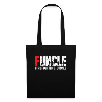 Funcle pompier oncle - Sac en tissu - noir - Devant