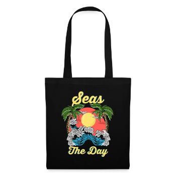 Seas the day - Stoffbeutel - Schwarz - Vorne