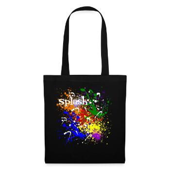 Splash of colorful fresh colors gift idea - Stoffbeutel - Schwarz - Vorne