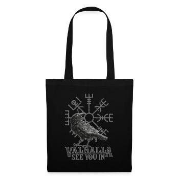 See you in Valhalla Design pour les fans de Vikings - Sac en tissu - noir - Devant