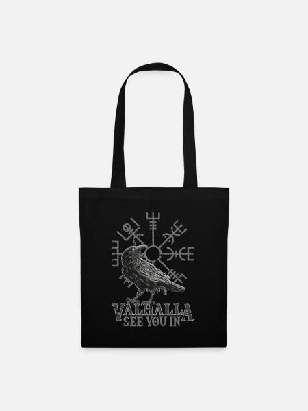 See you in Valhalla Design für Vikings Fans - Stoffbeutel - Schwarz