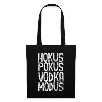 Hokus Pokus Vodka Modus - Stoffbeutel - Schwarz - Vorne