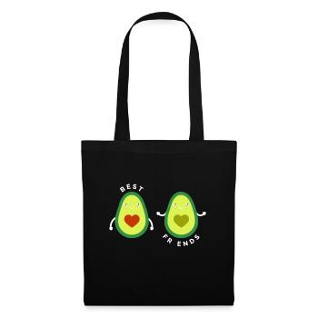 Idée de cadeau de fruits drôles de meilleurs amis d'avocat - Sac en tissu - noir - Devant