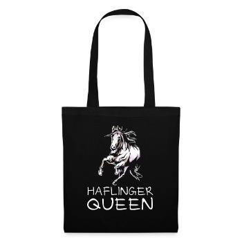 Ferme équestre des cavaliers Haflinger - Sac en tissu - noir - Devant