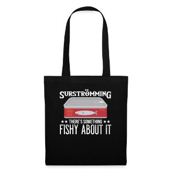 Surströmming Suède Sushi Surströmming - Sac en tissu - noir - Devant
