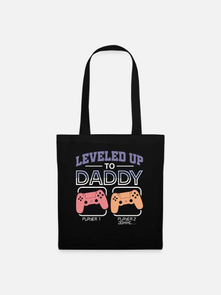 Level Up To Daddy 2020 I'm Going To Be A Dad To Be - Tote Bag - black