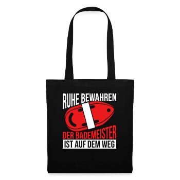 Bademeister - Stoffbeutel - Schwarz - Vorne