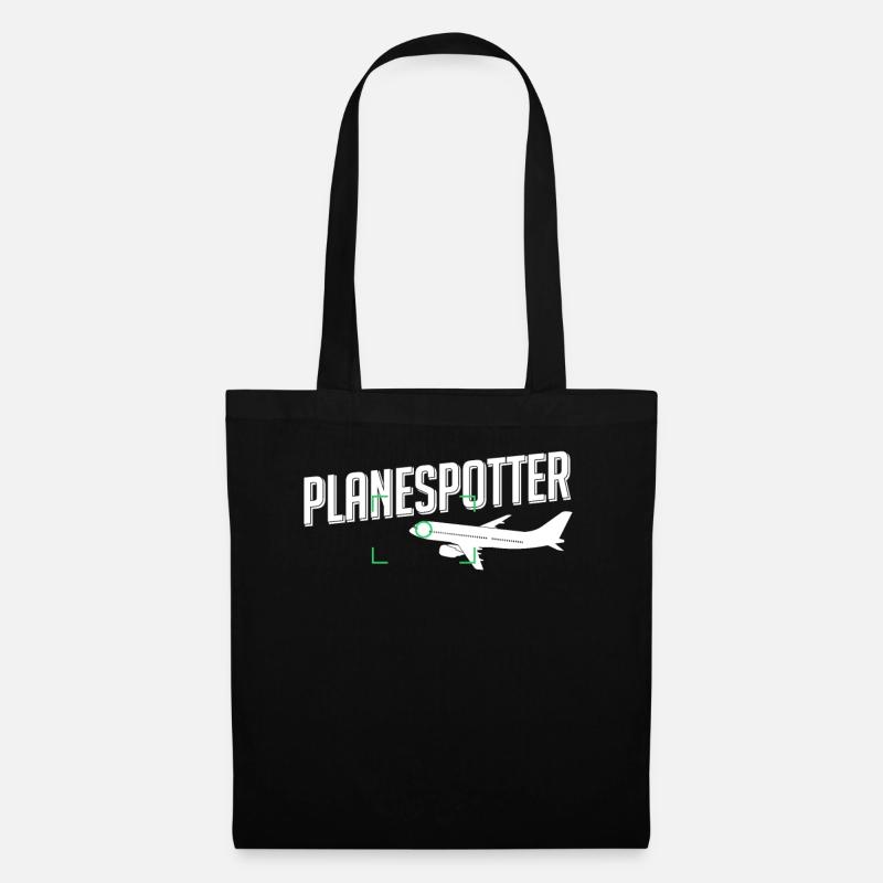 Planespotter - Stoffbeutel - Schwarz