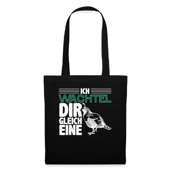 Wachtel - Stoffbeutel - Schwarz - Vorne