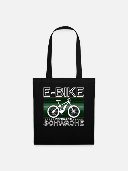 Anti E-Bike - Stoffbeutel - Schwarz