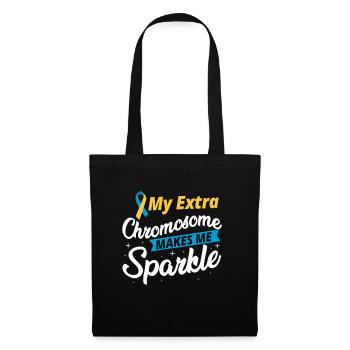 My Extra Chromosome Down Syndrome Awareness Sped T - Tote Bag - black - Front