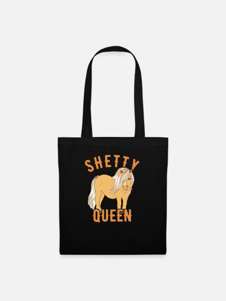 Shetland pony pony Shetty rider horse - Tote Bag - black