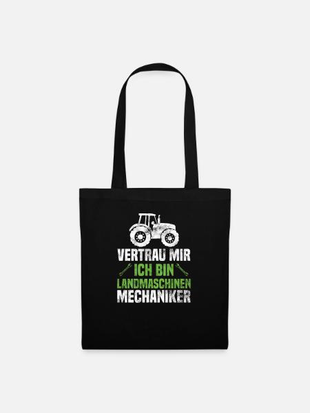 Agrar Landmaschinenmechaniker Agrarfahrzeug - Stoffbeutel - Schwarz