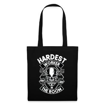 Hardest worker in the room - Tote Bag - black - Front