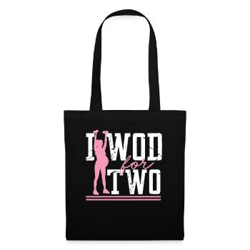 I WOD For Two Pregnancy Workout Buddy Maternity - Tote Bag - black - Front