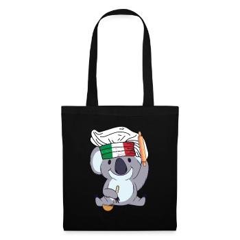 Italy Chef Koala Pizza Baker Rome Chef Kitchen - Tote Bag - black - Front