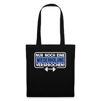 Fitnesstrainer Personal Trainer Fitness Geschenk - Stoffbeutel - Schwarz - Vorne