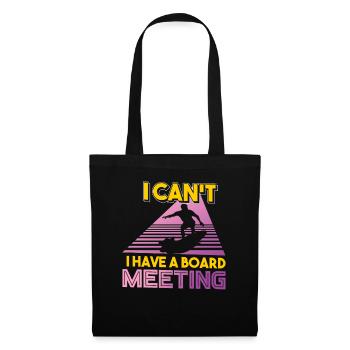 Surf surf planche de surf vacances de surf - Sac en tissu - noir - Devant