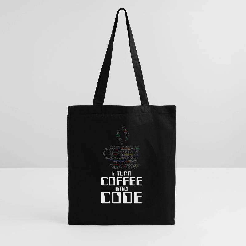 I Turn Coffee Into Code Coder Coding HTML Gift Tote Bag