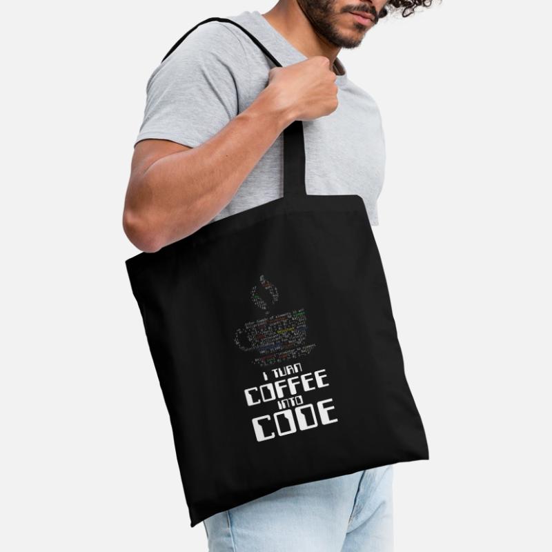 I Turn Coffee Into Code Coder Coding HTML Gift Tote Bag