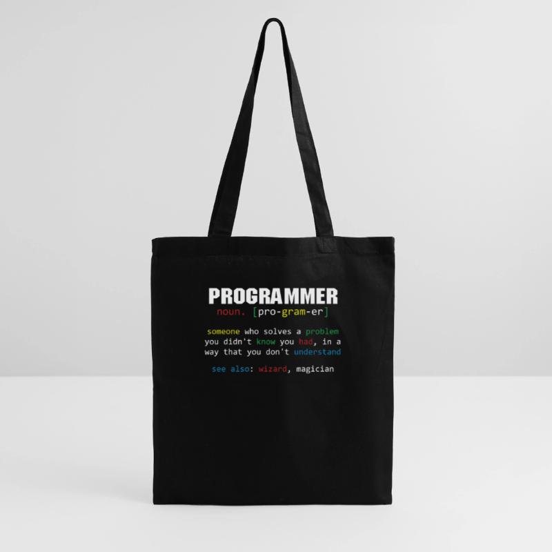 Programmer Definition Coder Programming Coding Tote Bag