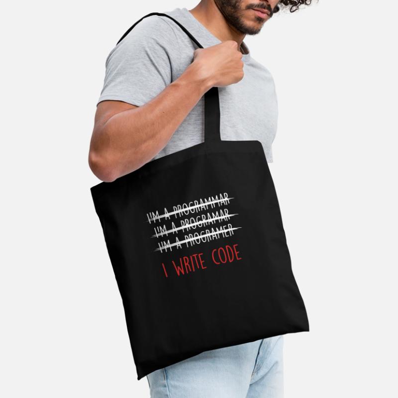 I Write Code Coder Programmer Programming Gift Tote Bag